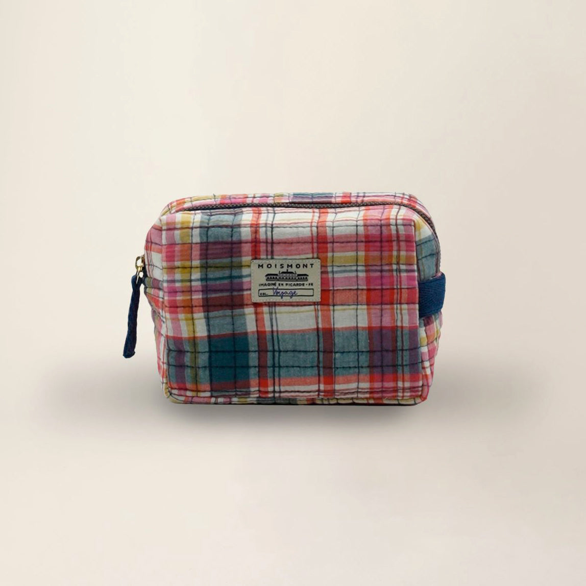 Petite trousse "Secret Checks" - Pop pink
