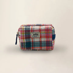 Petite trousse "Secret Checks" - Pop pink