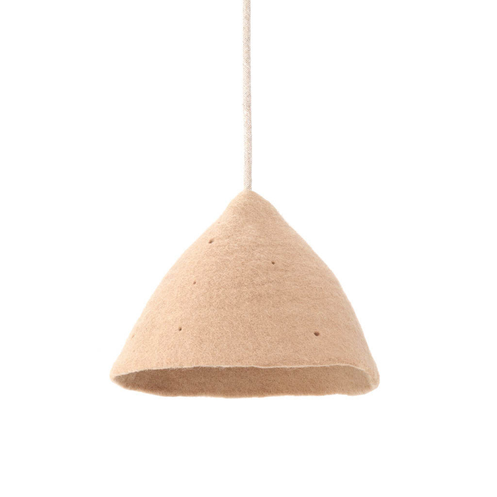 Abat-jour feutre "Tipi Small" - Nude