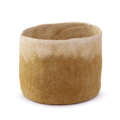 Rangement calebasse en feutre M - Bronze/naturel