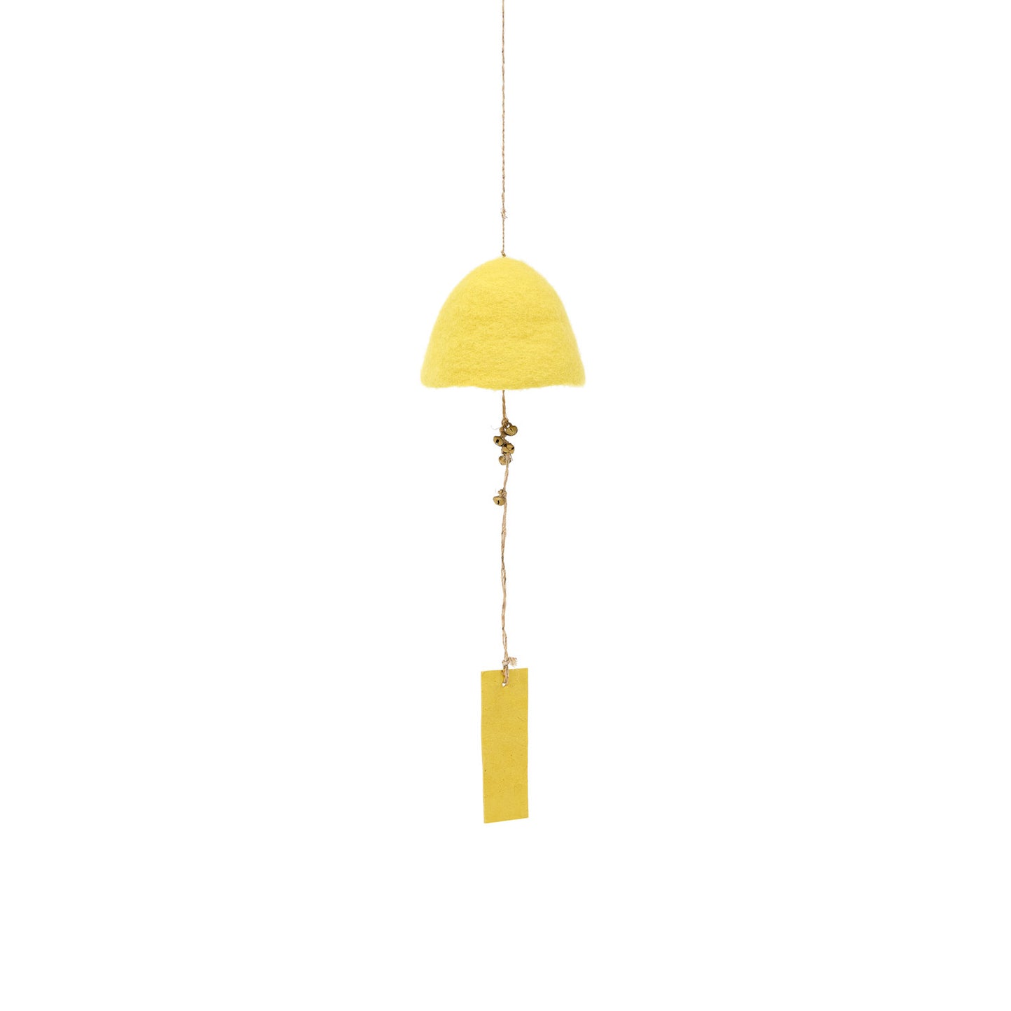 Cloche "Rustic" feutre - Citron