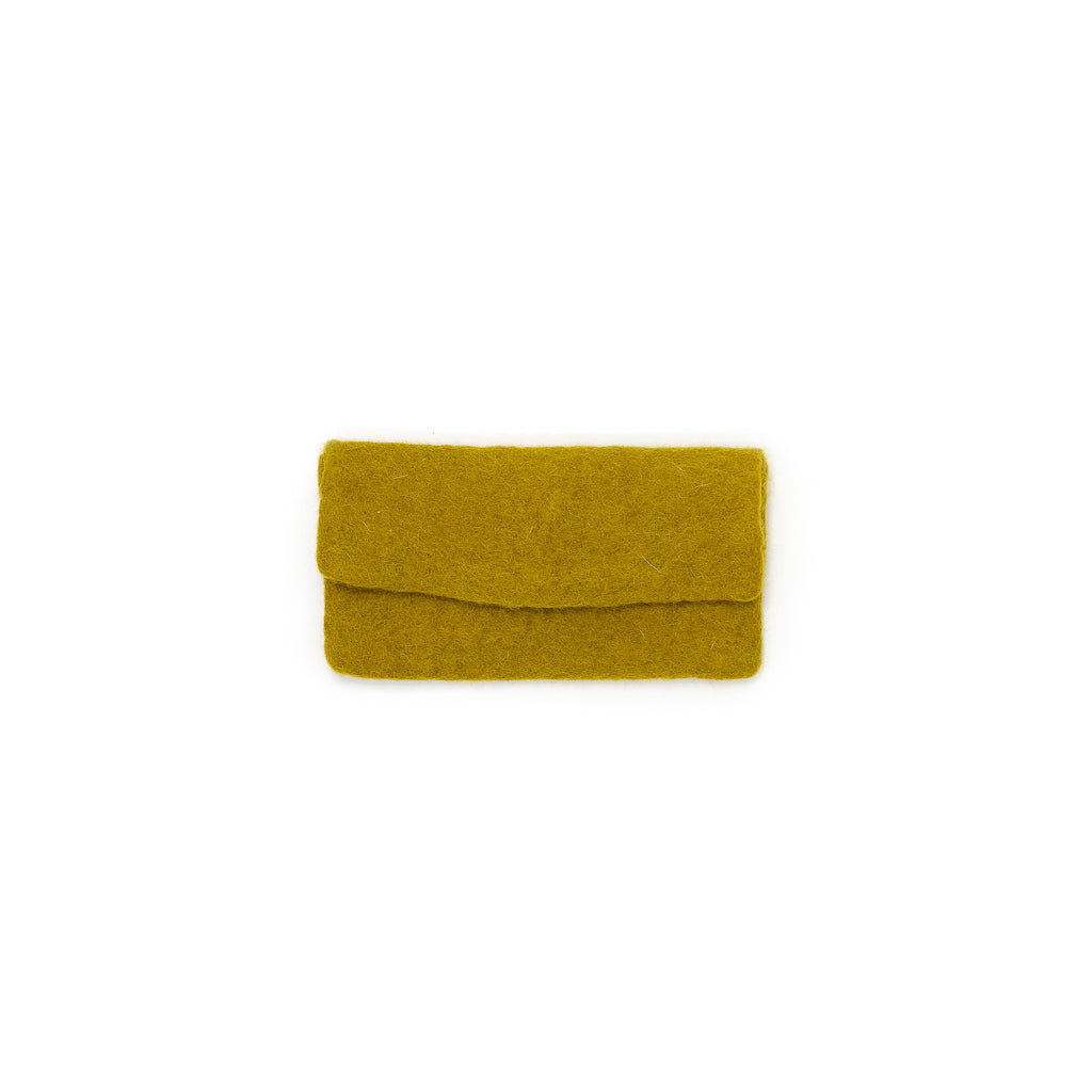 Etui à lunettes feutre - Pistache