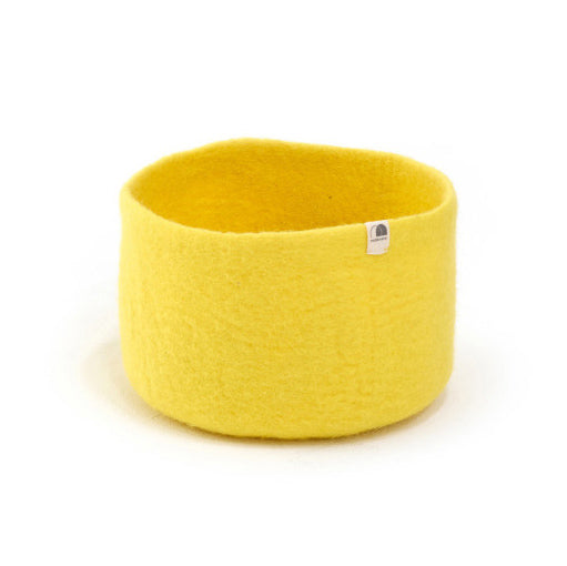 Petit panier gigogne feutre L - Citron