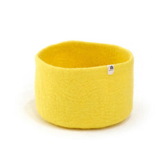 Petit panier gigogne feutre L - Citron