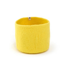 Petit panier gigogne feutre M - Citron