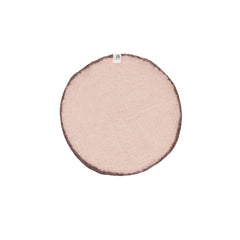Pastille feutre M - Rose poudré/acajou