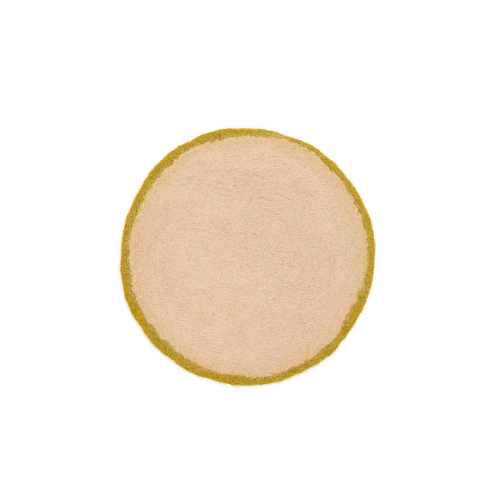 Pastille feutre M - Nude/abricot