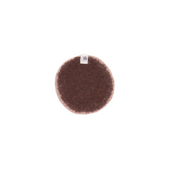 Pastille feutre S - Acajou/rose poudré