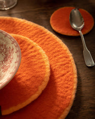 Pastille feutre S - Orange/blush