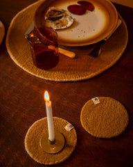 Pastille feutre M - Bronze/rose poudré