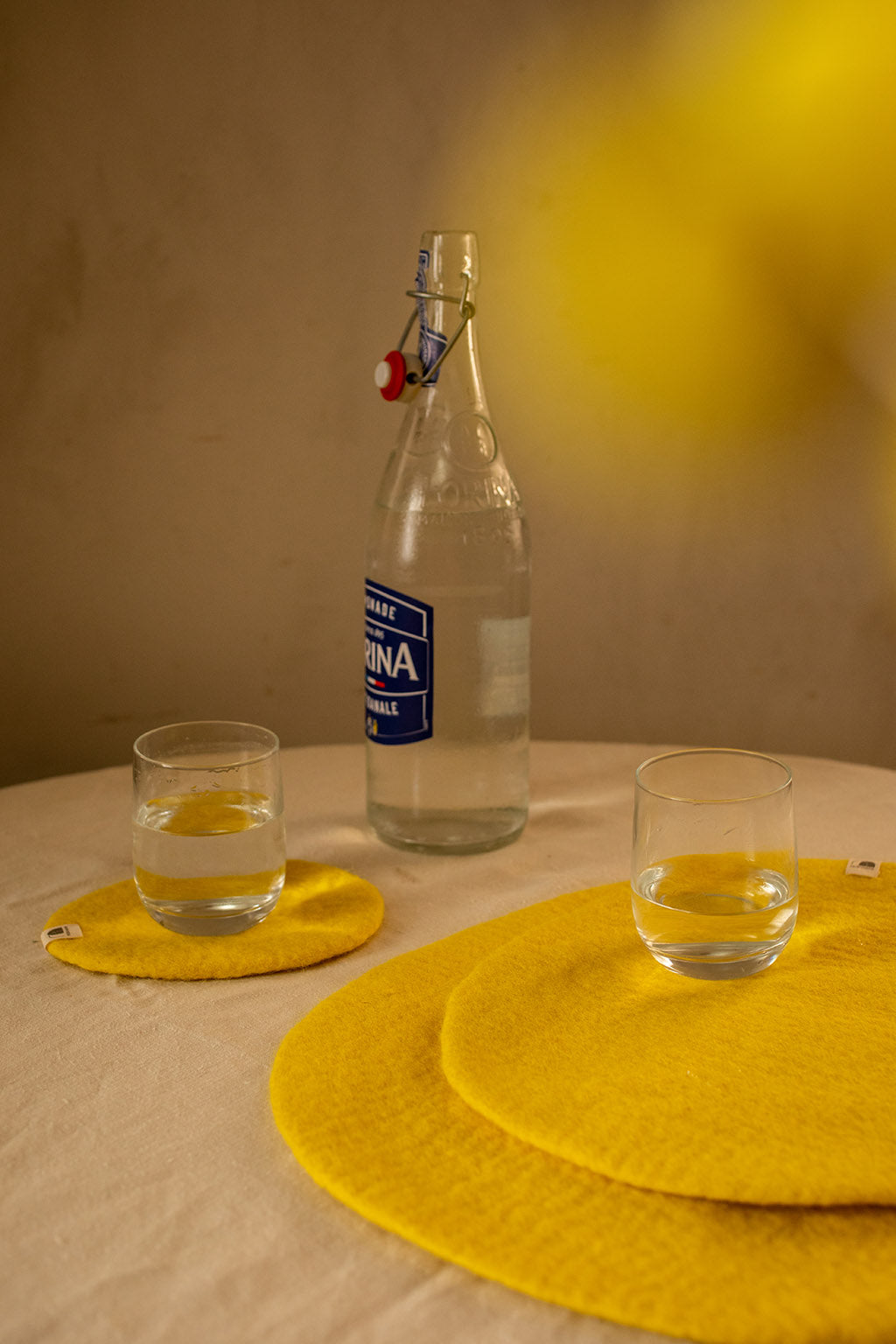 Pastille feutre L - Citron