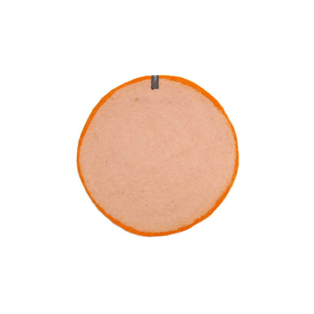 Pastille feutre M - Nude/abricot