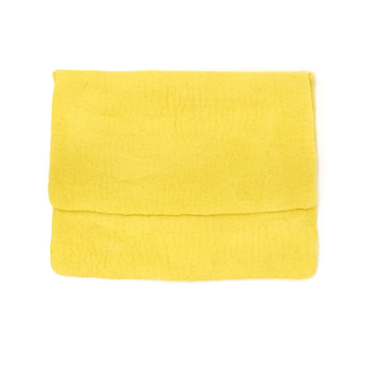 Pochette ordinateur feutre - Citron