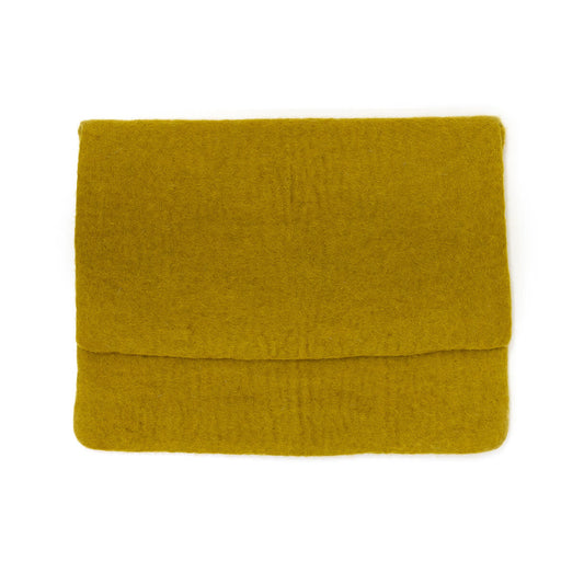 Pochette ordinateur feutre - Pistache