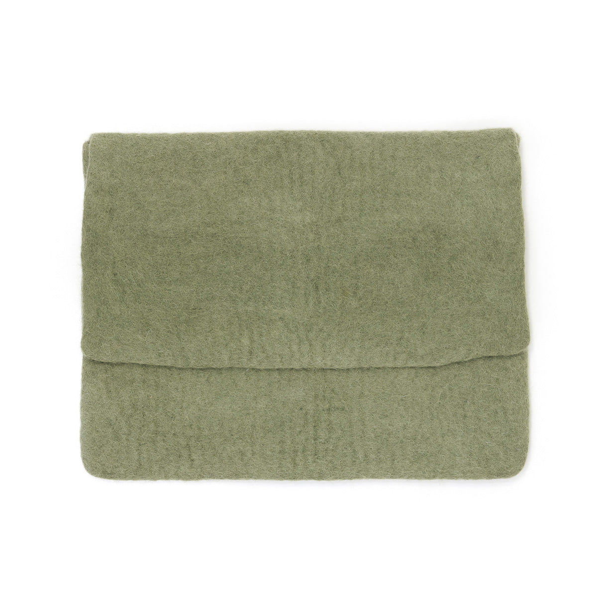 Pochette ordinateur feutre - Sauge