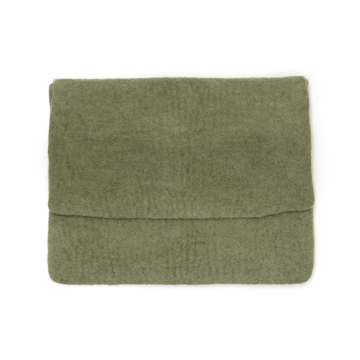 Pochette ordinateur feutre - Sauge