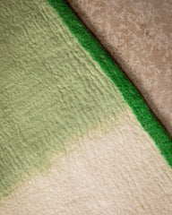 Tapis "Kasko" laine 120x160 - Menthe/Naturel