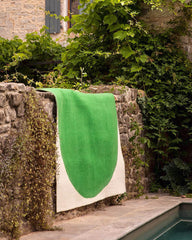 Tapis "Anda" laine 160x200 - Chlorophylle/Naturel