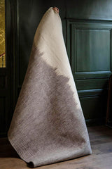 Tapis "Brush large" laine 160x200 - Pierre/naturel