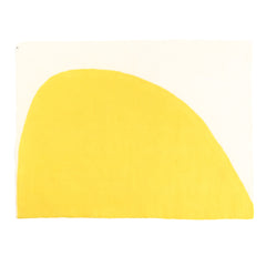 Tapis "Dune" laine 160x200 - Naturel/citron