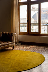 Tapis "Kali" laine Ø150 - Pistache