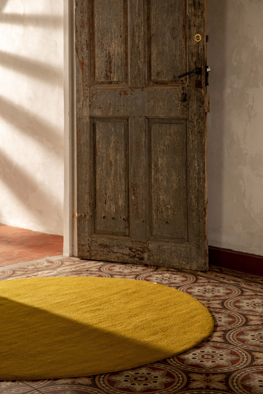 Tapis "Kali" laine Ø150 - Pistache