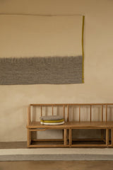 Tapis "Kasko Long" laine 75x210 - Pierre/naturel