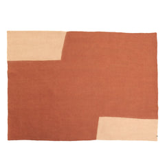 Tapis "Papercut" laine 170x240 - Brique/nude