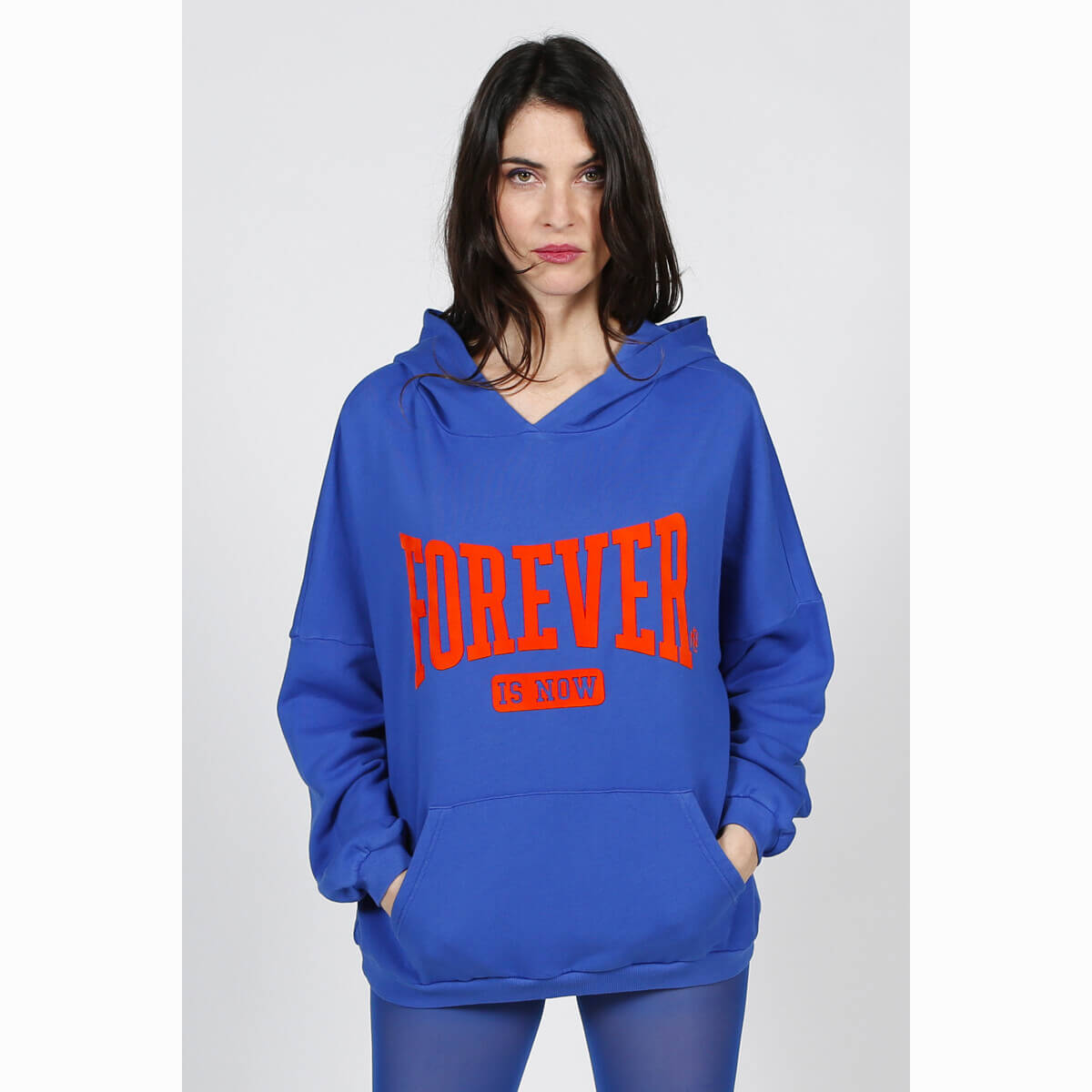 Hoodie "Forever" - Electric blue