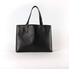 Cabas XL "Sam shopper" cuir - Noir