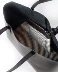 Cabas XL "Sam shopper" cuir - Noir