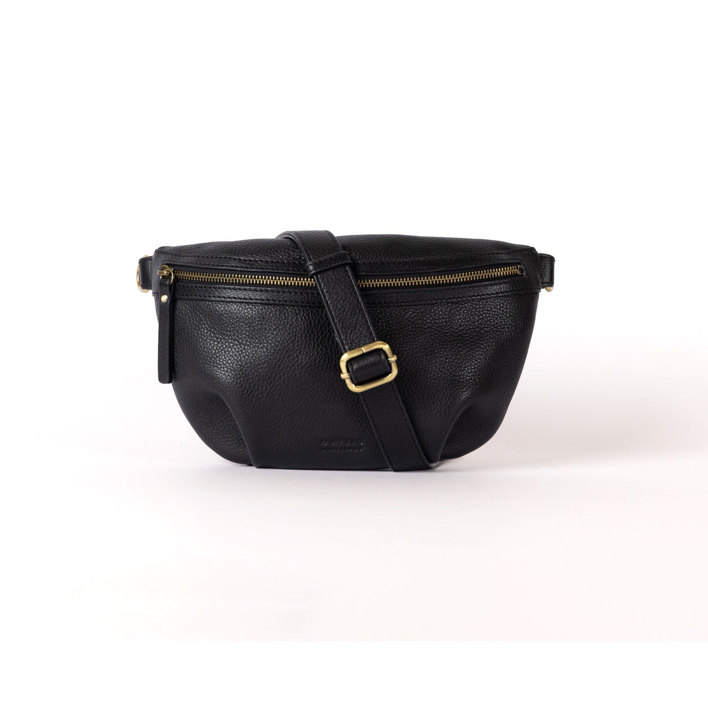Banane "Milo" cuir - Noir