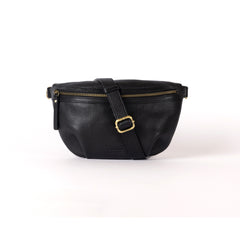 Banane "Milo" cuir - Noir