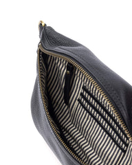 Banane "Milo" cuir - Noir