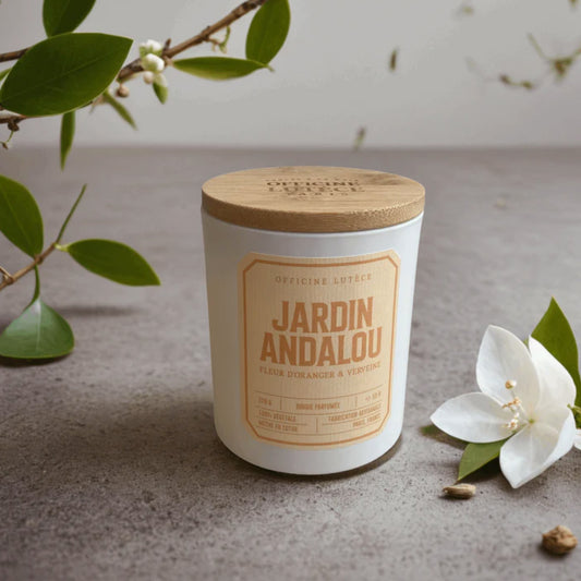 Bougie  "Jardin Andalou" - Fleur d'Oranger & Verveine