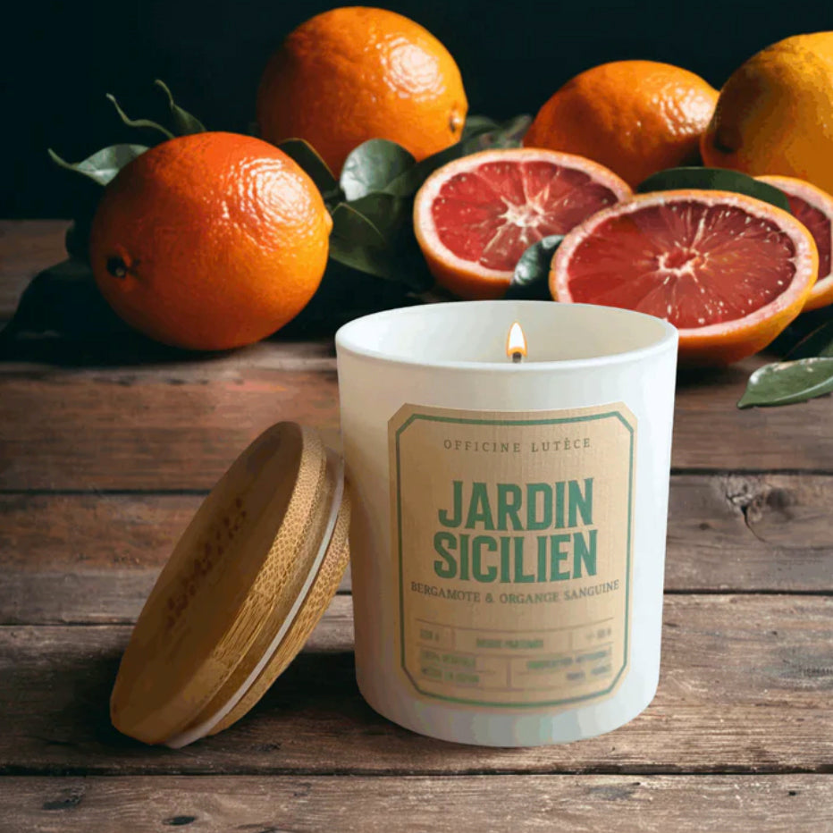 Bougie  "Jardin Sicilien" - Bergamote & Orange sanguine