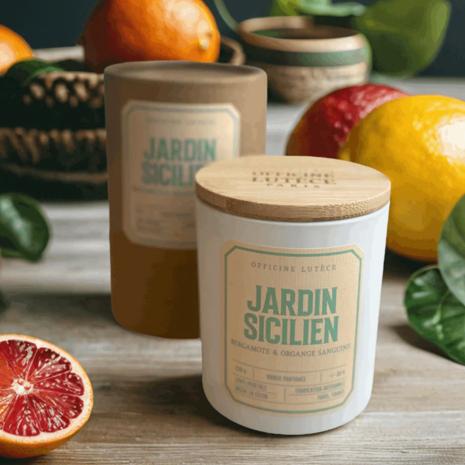 Bougie  "Jardin Sicilien" - Bergamote & Orange sanguine