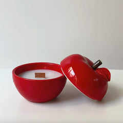 Bougie parfumée "Apple" - Rouge