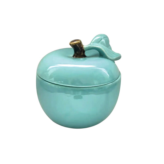 Boîte céramique "Apple" - Turquoise