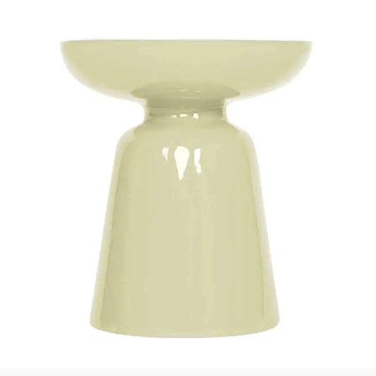 Table d'appoint métal laqué "Bibi" - Crème