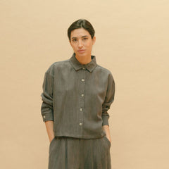 Chemise denim Tencel - Anthracite