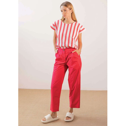 Chino loose - Coquelicot