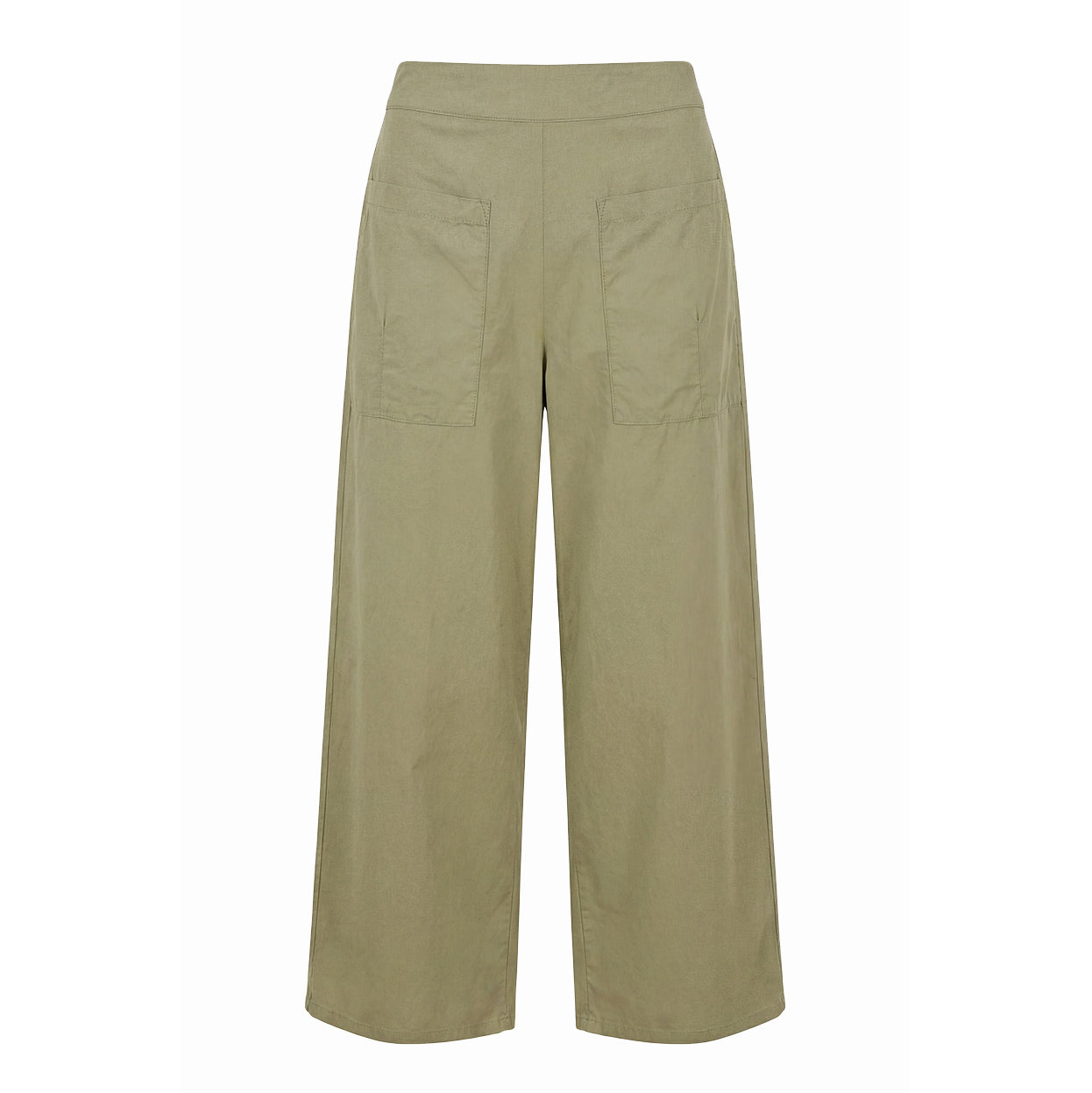 Pantalon straight large - Kaki clair