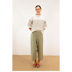 Pull marinière - Ecru/sable