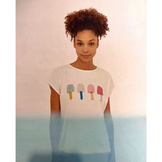 Tee-shirt "Ice Cream" - Blanc cassé