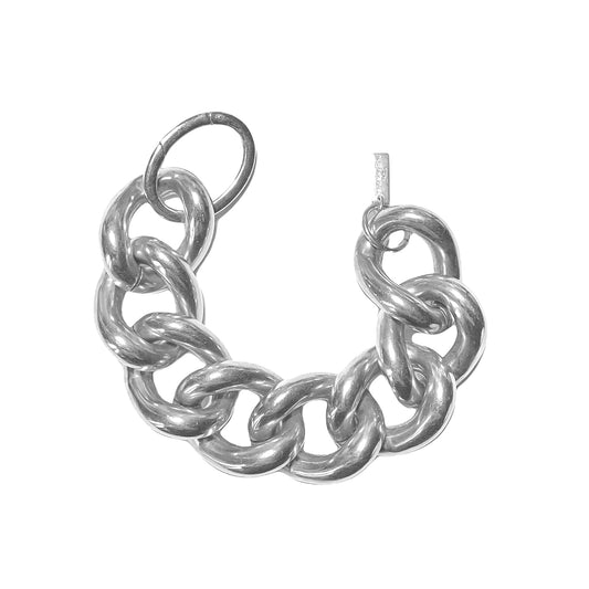 Bracelet chaîne XL "Madame" - Argent