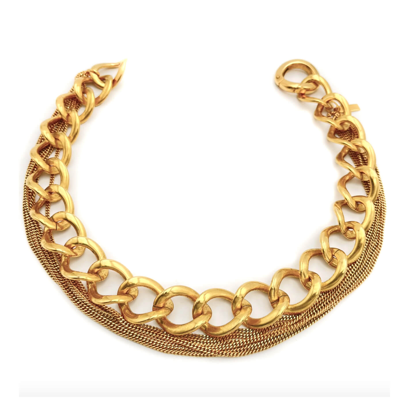 Collier multi-chaînes XL "Lilas" - Or