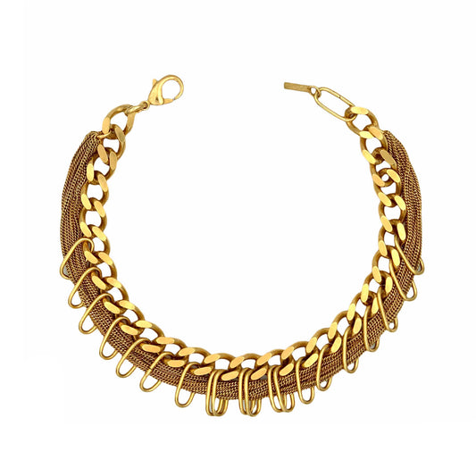 Collier multi-chaînes XL "Bachaumont" - Or