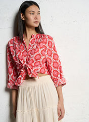 Blouse "Tea Frida" - Fraise