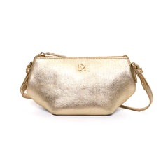 Sac "Mini-Selena" cuir métallisé - Or